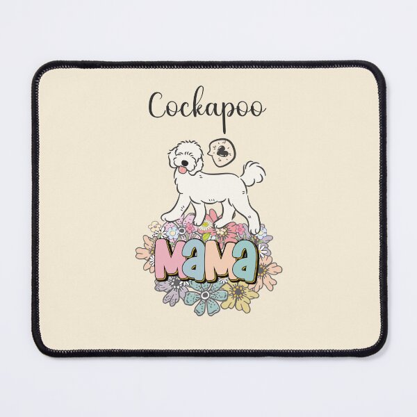 Item preview, White Cockapoo Mama - beige designed and sold by Lulupainting.