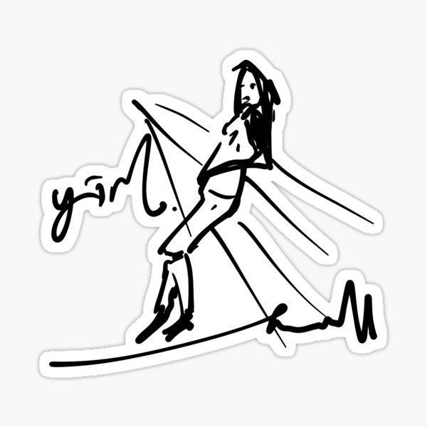 A person with a cool pose. Sticker