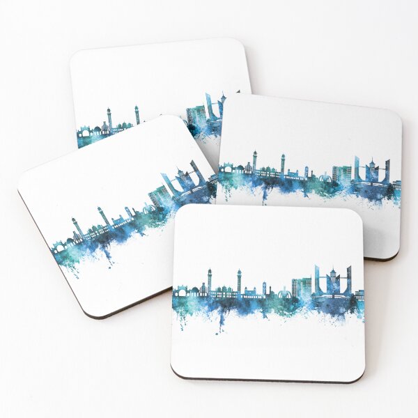 Item preview, Faisalabad Pakistan Skyline designed and sold by ArtPrints.