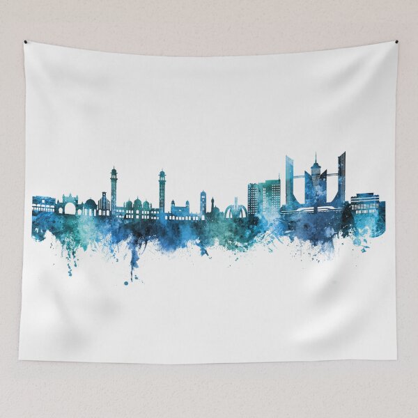 Item preview, Faisalabad Pakistan Skyline designed and sold by ArtPrints.