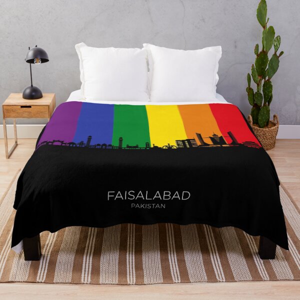Item preview, Faisalabad Pakistan Skyline designed and sold by ArtPrints.