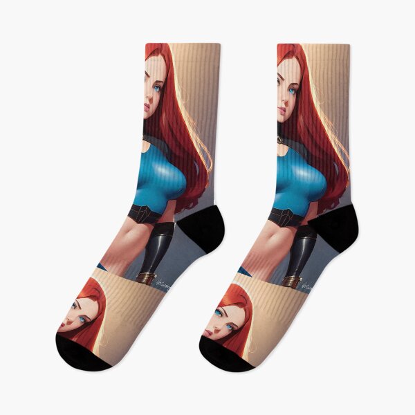 Item preview, Red-Haired Superhero Girl designed and sold by Anime Shape.