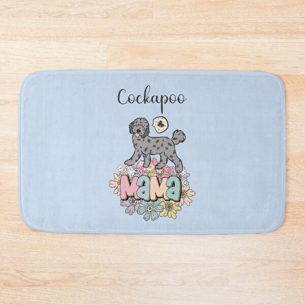 Item preview, Blue Merle Cockapoo Mama - light blue designed and sold by Lulupainting.