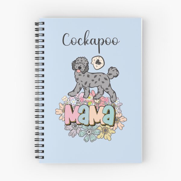 Artikelvorschau, Blue Merle Cockapoo Mama - hellblau entworfen und verkauft von Lulupainting.