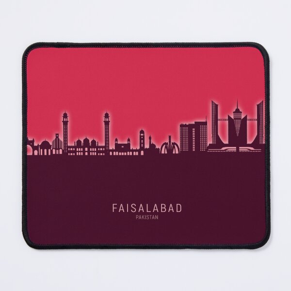 Item preview, Faisalabad Pakistan Skyline designed and sold by ArtPrints.
