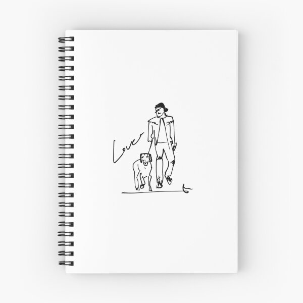 Item preview, A man taking a walk with his dog. designed and sold by crazyhome.