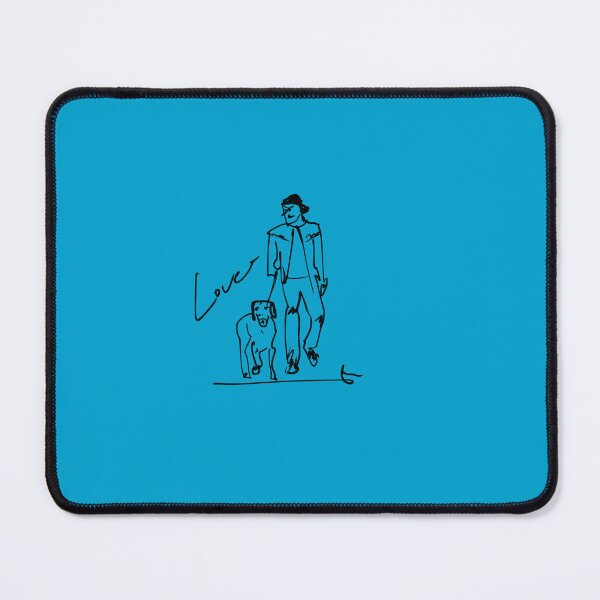 Item preview, A man taking a walk with his dog. designed and sold by crazyhome.