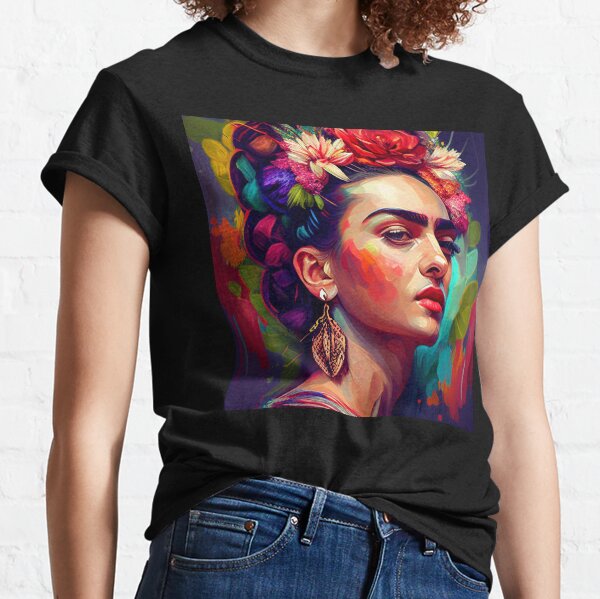 Aperçu de l'œuvre Frida Kahlo - Inspirer l'expression artistique et l'autonomisation créée et vendue par SanzidaDesign.