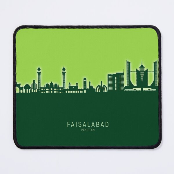 Item preview, Faisalabad Pakistan Skyline designed and sold by ArtPrints.