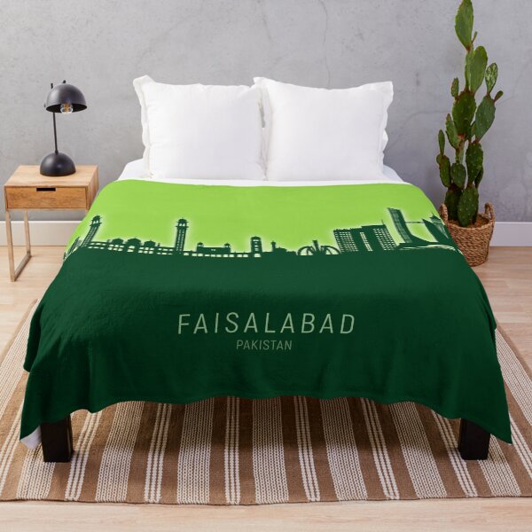 Item preview, Faisalabad Pakistan Skyline designed and sold by ArtPrints.