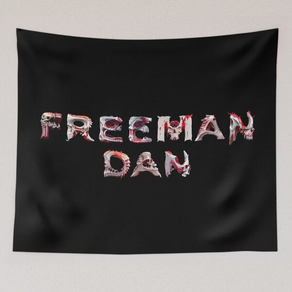 Item preview, Logotipo de FreemanDan - Calaveras (fondo negro) designed and sold by FreemanDan Art.