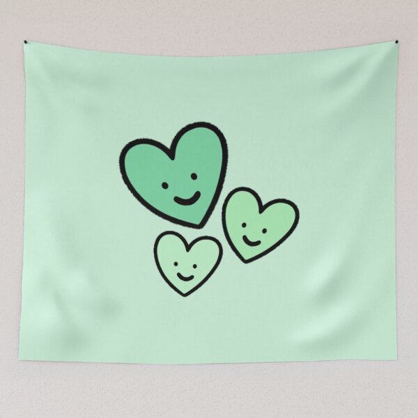 Item preview, Pastel Turquoise Hearts designed and sold by everything4eva.