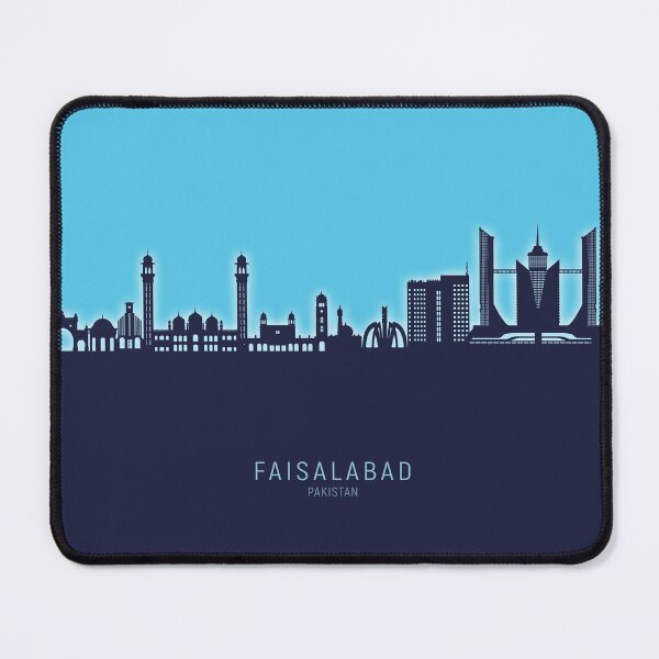 Item preview, Faisalabad Pakistan Skyline designed and sold by ArtPrints.