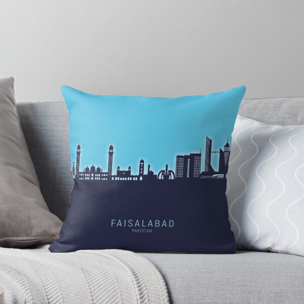 Item preview, Faisalabad Pakistan Skyline designed and sold by ArtPrints.