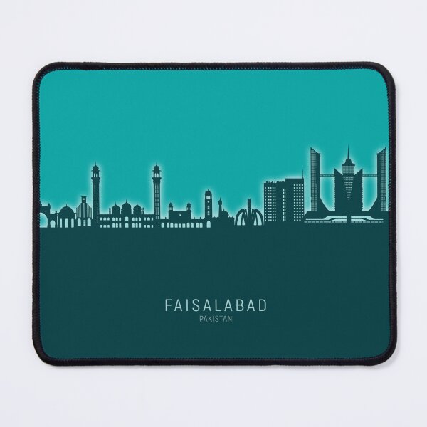 Item preview, Faisalabad Pakistan Skyline designed and sold by ArtPrints.