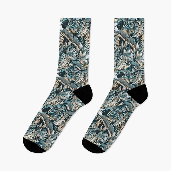 Item preview, Palm Leaves Teal Pattern designed and sold by RagWeasel.