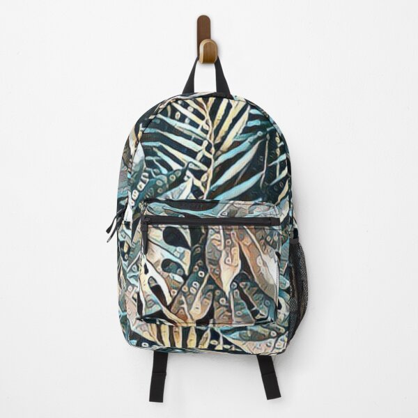 Item preview, Palm Leaves Teal Pattern designed and sold by RagWeasel.