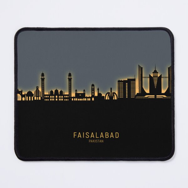 Item preview, Faisalabad Pakistan Skyline designed and sold by ArtPrints.