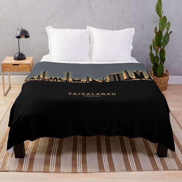 Item preview, Faisalabad Pakistan Skyline designed and sold by ArtPrints.