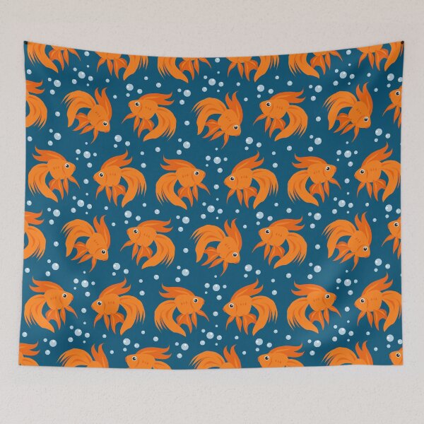 Item preview, Watercolor Goldfish Pond Pattern designed and sold by SeemDev786.