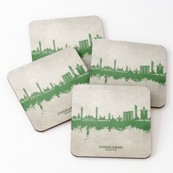 Item preview, Faisalabad Pakistan Skyline designed and sold by ArtPrints.