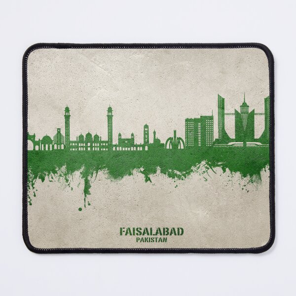 Item preview, Faisalabad Pakistan Skyline designed and sold by ArtPrints.
