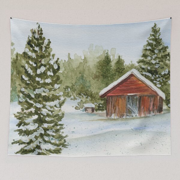 Item preview, Snowy Day designed and sold by Mugdha Kakade Studio.