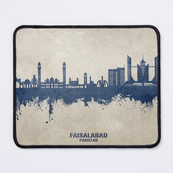 Item preview, Faisalabad Pakistan Skyline designed and sold by ArtPrints.