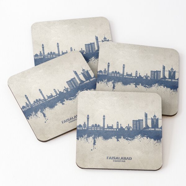 Item preview, Faisalabad Pakistan Skyline designed and sold by ArtPrints.