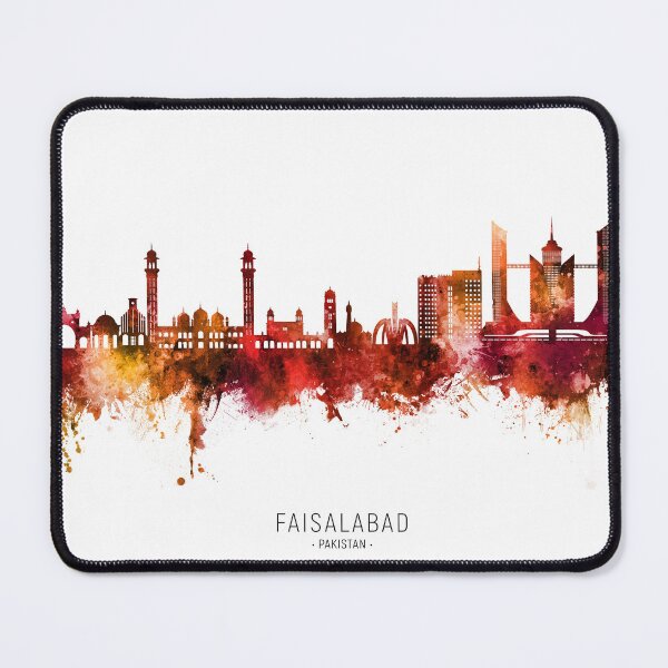 Item preview, Faisalabad Pakistan Skyline designed and sold by ArtPrints.