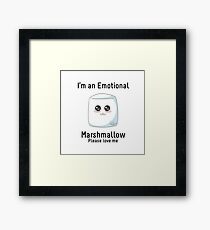 Emotional Marshmallow Framed Print
