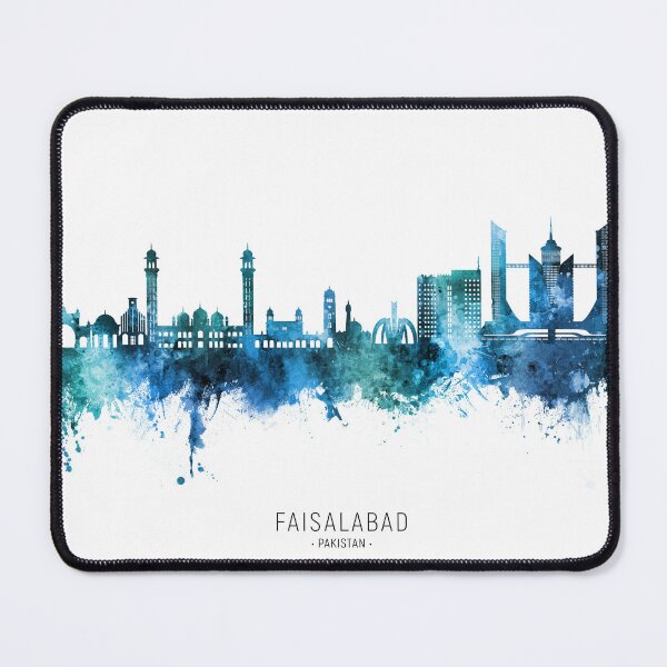 Item preview, Faisalabad Pakistan Skyline designed and sold by ArtPrints.