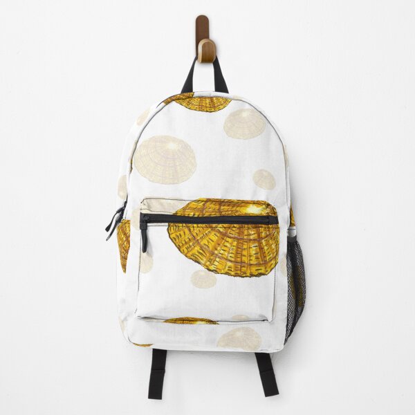 Item preview, Seashell yellow cute pattern a watercolor sketch designed and sold by Yana Mustafina | Boho Soulful Designs.