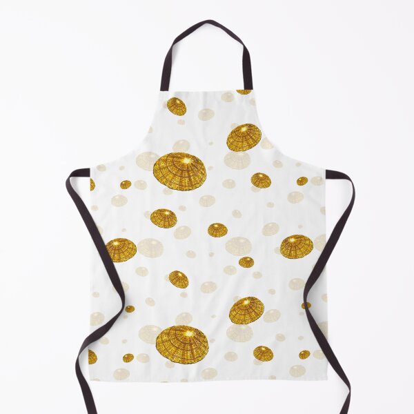 Item preview, Seashell yellow cute pattern a watercolor sketch designed and sold by Yana Mustafina | Boho Soulful Designs.