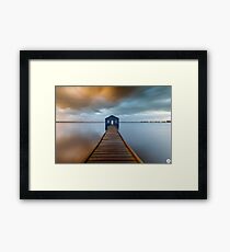 Crawley Edge Boatshed Framed Print