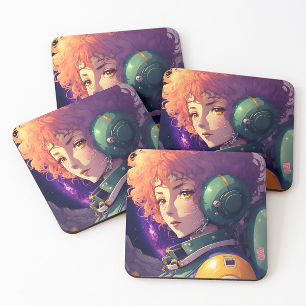 Item preview, Sexy Red Head Anime Girl in Space Outfit designed and sold by Bubblebuk.
