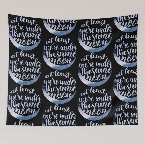 Item preview, At least we’re under the same moon / love / romance / pining / long distance / breakup / heartbreak / sun and moon / academia designed and sold by ae-samantha.