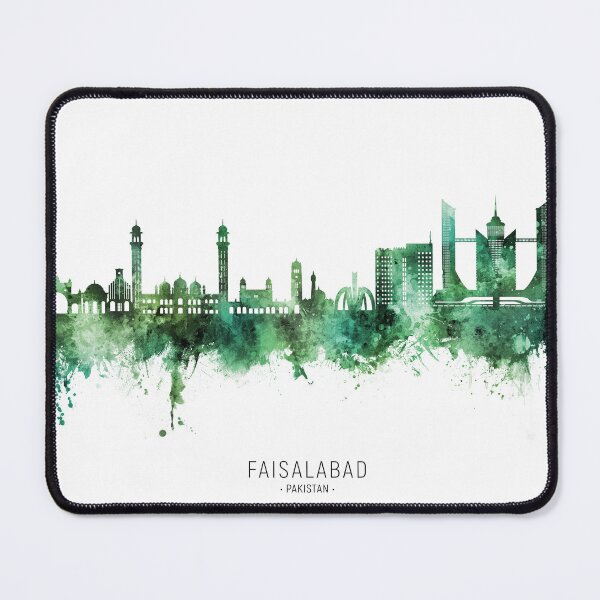Item preview, Faisalabad Pakistan Skyline designed and sold by ArtPrints.