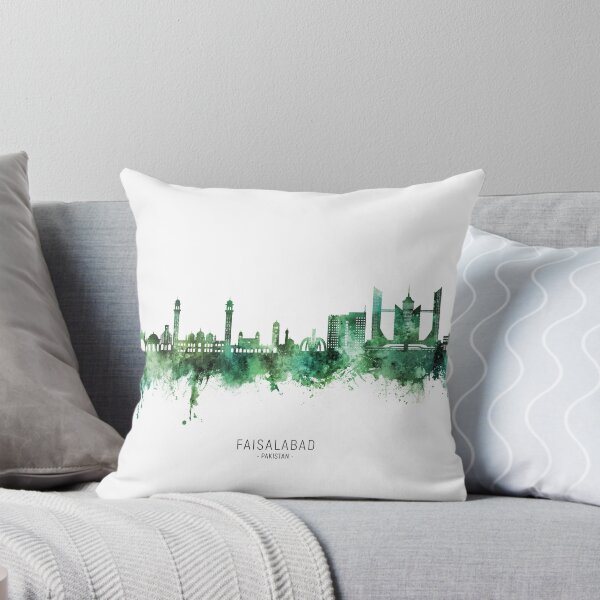 Item preview, Faisalabad Pakistan Skyline designed and sold by ArtPrints.
