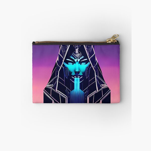 Item preview, Hathor, the Cyberpunk Egyptian Deity: Futuristic Sticker Design designed and sold by Mytho Merch.
