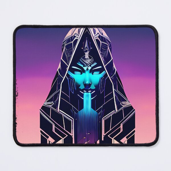 Item preview, Hathor, the Cyberpunk Egyptian Deity: Futuristic Sticker Design designed and sold by Mytho Merch.
