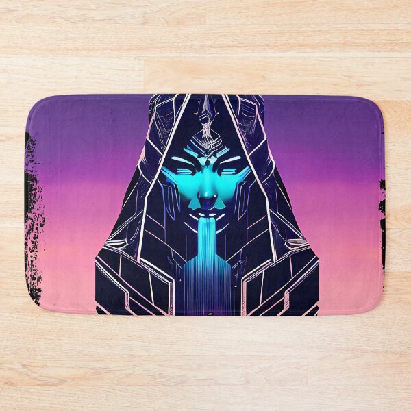 Item preview, Hathor, the Cyberpunk Egyptian Deity: Futuristic Sticker Design designed and sold by Mytho Merch.