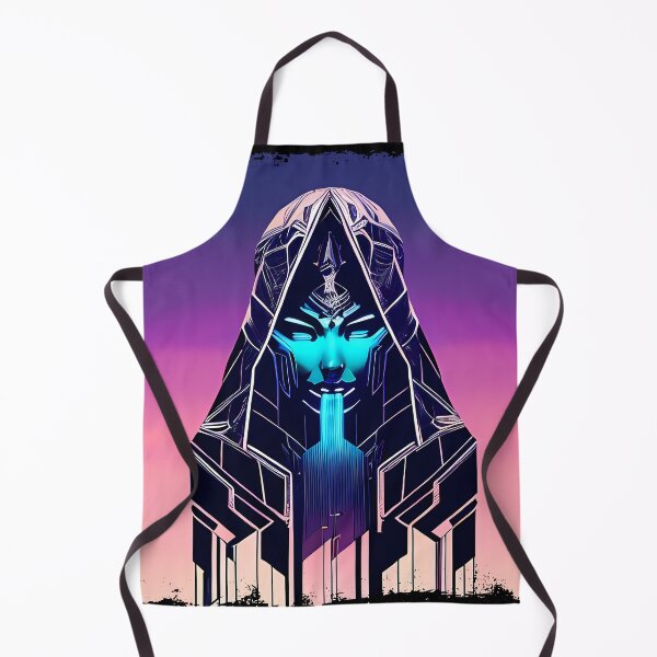 Item preview, Hathor, the Cyberpunk Egyptian Deity: Futuristic Sticker Design designed and sold by Mytho Merch.