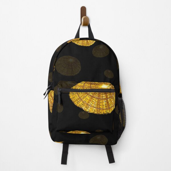 Item preview, Seashell yellow pattern simple a watercolor black designed and sold by Yana Mustafina | Boho Soulful Designs.