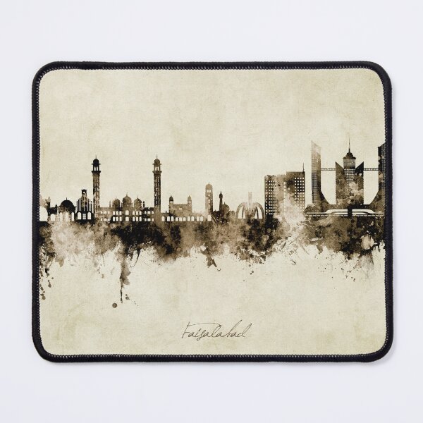 Item preview, Faisalabad Pakistan Skyline designed and sold by ArtPrints.