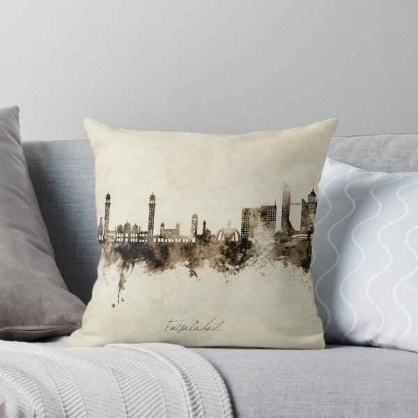 Item preview, Faisalabad Pakistan Skyline designed and sold by ArtPrints.