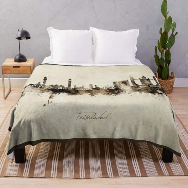 Item preview, Faisalabad Pakistan Skyline designed and sold by ArtPrints.