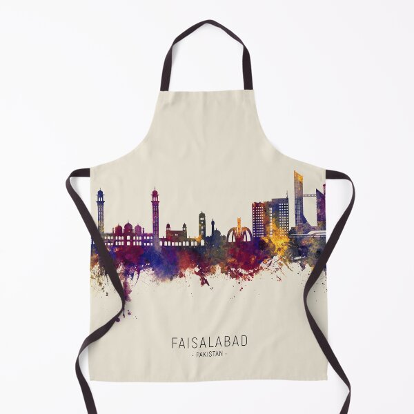 Item preview, Faisalabad Pakistan Skyline designed and sold by ArtPrints.