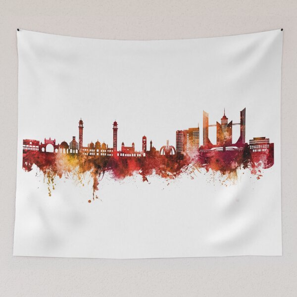 Item preview, Faisalabad Pakistan Skyline designed and sold by ArtPrints.