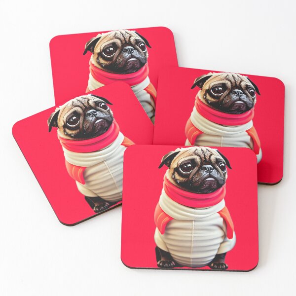 Item preview, Cute Pug in Sushi Costume - Adorable Pug Dressed up as a Sushi Roll designed and sold by Pawsitive Palette.